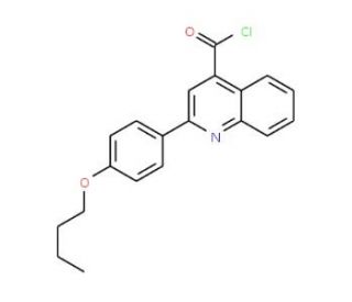 2-(4-butoxyphenyl)quinoline-4-carbonyl chloride - chemical structure image