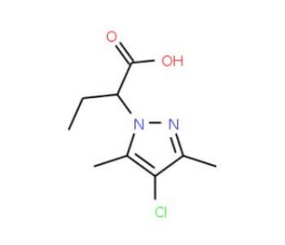 2-(4-Chloro-3,5-dimethyl-pyrazol-1-yl)-butyric acid - chemical structure image