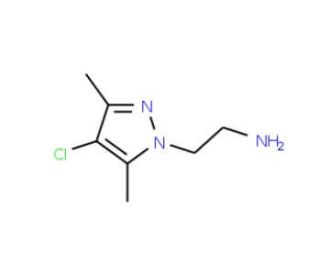 2-(4-Chloro-3,5-dimethyl-pyrazol-1-yl)-ethylamine (CAS 925634-46-4) - chemical structure image