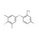 2-(4-Chloro-3,5-dimethylphenoxy)-5-fluoroaniline - chemical structure image