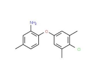 2-(4-Chloro-3,5-dimethylphenoxy)-5-methylaniline - chemical structure image