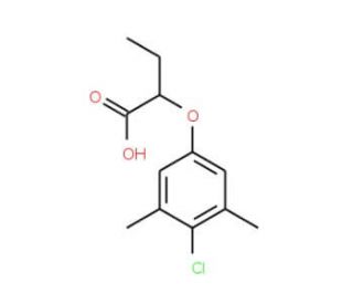 2-(4-Chloro-3,5-dimethylphenoxy)butanoic acid - chemical structure image