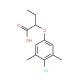 2-(4-Chloro-3,5-dimethylphenoxy)butanoic acid - chemical structure image