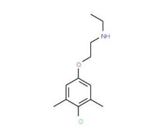 2-(4-Chloro-3,5-dimethylphenoxy)-N-ethyl-1-ethanamine - chemical structure image
