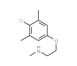 2-(4-Chloro-3,5-dimethylphenoxy)-N-methyl-1-ethanamine - chemical structure image
