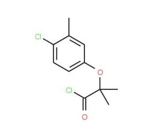 2-(4-chloro-3-methylphenoxy)-2-methylpropanoyl chloride - chemical structure image