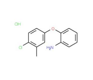 2-(4-Chloro-3-methylphenoxy)aniline hydrochloride - chemical structure image