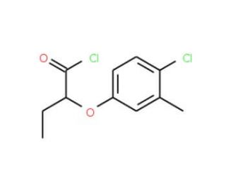 2-(4-chloro-3-methylphenoxy)butanoyl chloride - chemical structure image