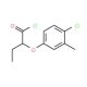 2-(4-chloro-3-methylphenoxy)butanoyl chloride - chemical structure image
