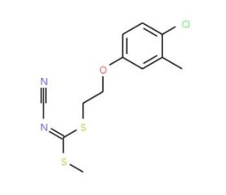 [2-(4-Chloro-3-methylphenoxy)ethyl]methyl-cyanocarbonimidodithioate - chemical structure image