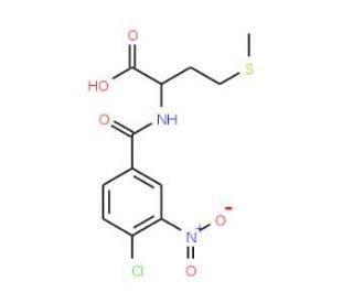2-(4-Chloro-3-nitro-benzoylamino)-4-methylsulfanyl-butyric acid - chemical structure image