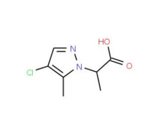2-(4-Chloro-5-methyl-1H-pyrazol-1-yl)-propanoic acid - chemical structure image
