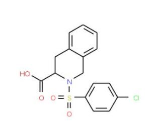 2-(4-Chloro-benzenesulfonyl)-1,2,3,4-tetrahydro-isoquinoline-3-carboxylic acid - chemical structure image