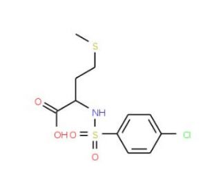 2-(4-Chloro-benzenesulfonylamino)-4-methylsulfanyl-butyric acid - chemical structure image