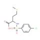 2-(4-Chloro-benzenesulfonylamino)-4-methylsulfanyl-butyric acid - chemical structure image