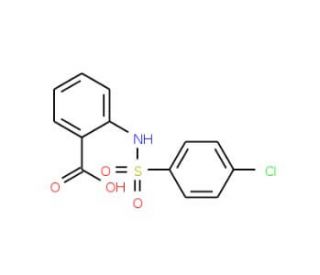 2-(4-Chloro-benzenesulfonylamino)-benzoic acid (CAS 51012-31-8) - chemical structure image
