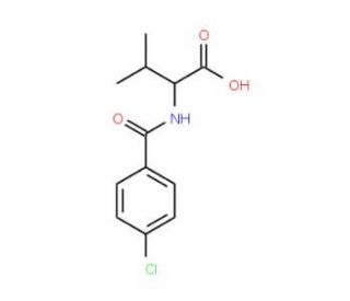 2-(4-Chloro-benzoylamino)-3-methyl-butyric acid (CAS 93709-63-8) - chemical structure image