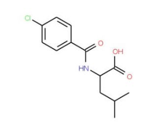 2-(4-Chloro-benzoylamino)-4-methyl-pentanoic acid - chemical structure image