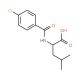 2-(4-Chloro-benzoylamino)-4-methyl-pentanoic acid - chemical structure image