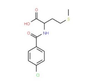 2-(4-Chloro-benzoylamino)-4-methylsulfanyl-butyric acid - chemical structure image