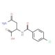 2-(4-Chloro-benzoylamino)-succinamic acid - chemical structure image