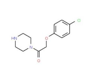 2-(4-Chloro-phenoxy)-1-piperazin-1-yl-ethanone (CAS 143999-83-1) - chemical structure image
