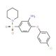2-(4-Chloro-phenoxy)-5-(piperidine-1-sulfonyl)-phenylamine - chemical structure image