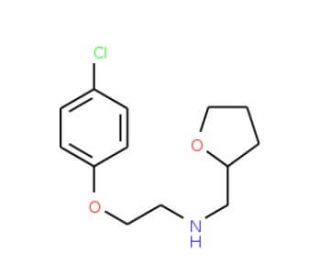 [2-(4-Chloro-phenoxy)-ethyl]-(tetrahydro-furan-2-ylmethyl)-amine - chemical structure image