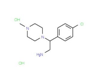 2-(4-Chloro-phenyl)-2-(4-methyl-piperazin-1-yl)-ethylamine dihydrochloride - chemical structure image