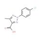 2-(4-Chloro-phenyl)-5-methyl-2H-[1,2,3]triazole-4-carboxylic acid - chemical structure image