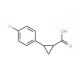2-(4-Chloro-phenyl)-cyclopropanecarboxylic acid (CAS 90940-40-2) - chemical structure image