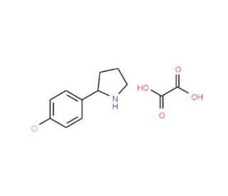 2-(4-Chloro-phenyl)-pyrrolidine oxalic acid salt (CAS 38944-14-8) - chemical structure image
