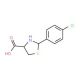 2-(4-Chloro-phenyl)-thiazolidine-4-carboxylic acid (CAS 34491-29-7) - chemical structure image