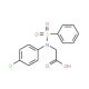 2-[4-Chloro(phenylsulfonyl)anilino]acetic acid (CAS 117309-41-8) - chemical structure image