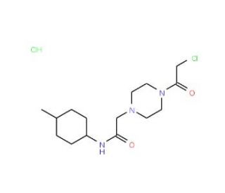 2-[4-(chloroacetyl)piperazin-1-yl]-N-(4-methylphenyl)acetamide hydrochloride - chemical structure image