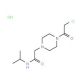 2-[4-(chloroacetyl)piperazin-1-yl]-N-isopropylacetamide hydrochloride - chemical structure image