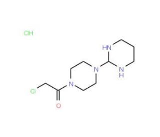 2-[4-(chloroacetyl)piperazin-1-yl]pyrimidine hydrochloride - chemical structure image