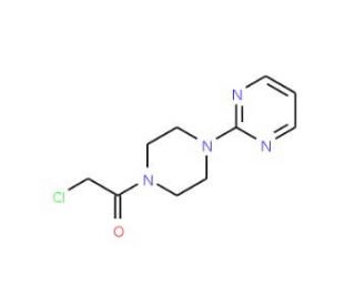 2-[4-(chloroacetyl)piperazin-1-yl]pyrimidine - chemical structure image