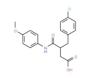 2-(4-Chlorobenzyl)-N-(4-methoxyphenyl)-succinamic acid - chemical structure image