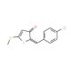 2-(4-Chlorobenzylidene)-5-(methylthio)thiophen-3(2H)-one - chemical structure image
