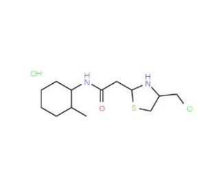2-[4-(chloromethyl)-1,3-thiazol-2-yl]-N-(2-methylphenyl)acetamide hydrochloride - chemical structure image