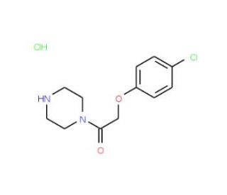 2-(4-chlorophenoxy)-1-(piperazin-1-yl)ethan-1-one hydrochloride - chemical structure image