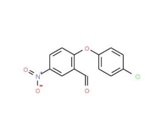 2-(4-Chlorophenoxy)-5-nitrobenzenecarbaldehyde - chemical structure image