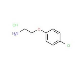 2-(4-chlorophenoxy)ethanamine hydrochloride (CAS 28769-06-4) - chemical structure image