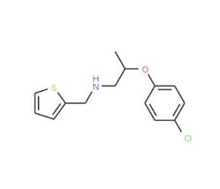 2-(4-Chlorophenoxy)-N-(2-thienylmethyl)-1-propanamine - chemical structure image