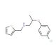 2-(4-Chlorophenoxy)-N-(2-thienylmethyl)-1-propanamine - chemical structure image