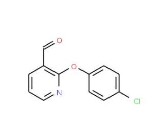 2-(4-Chlorophenoxy)nicotinaldehyde - chemical structure image
