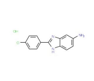 2-(4-Chlorophenyl)-1H-benzoimidazol-5-ylamine hydrochloride - chemical structure image
