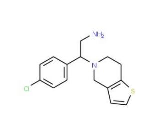 2-(4-chlorophenyl)-2-(6,7-dihydrothieno[3,2-c]pyridin-5(4H)-yl)ethanamine - chemical structure image
