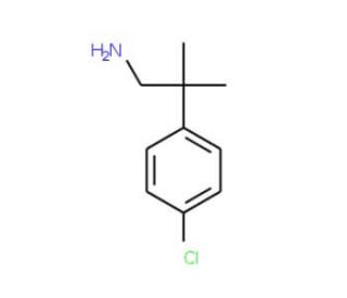 2-(4-chlorophenyl)-2-methylpropan-1-amine - chemical structure image